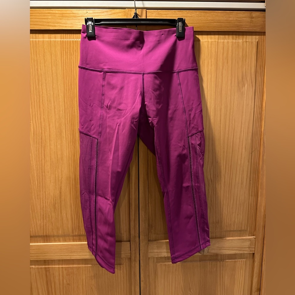 Lululemon Magenta Mesh Leggings